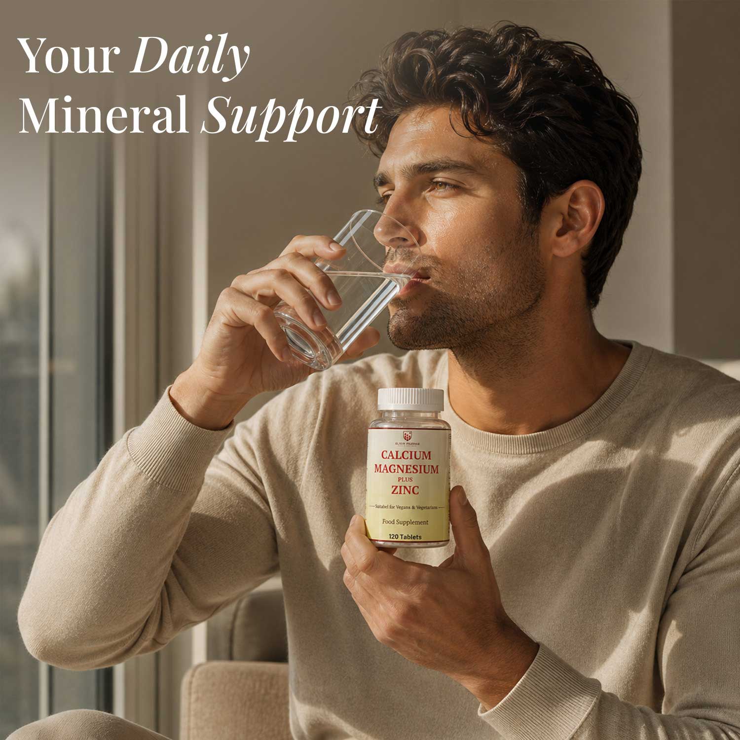 Calcium Magnesium & Zinc - Daily Bone, Muscle & Immune Support