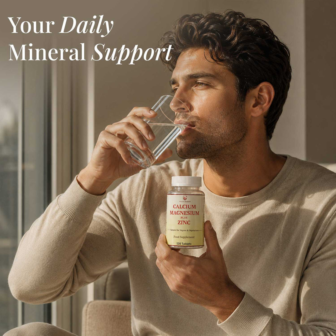 Calcium Magnesium & Zinc - Daily Bone, Muscle & Immune Support